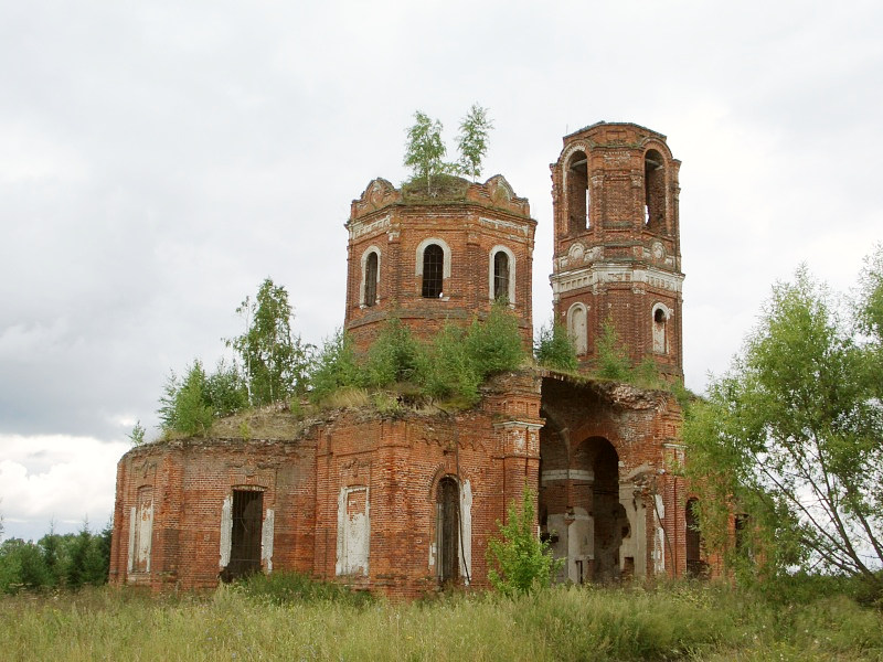 Церковь Рождества Пресвятой Богородицы (каменная), Верховлянь (Ступинский городской округ, Московская область). фасады