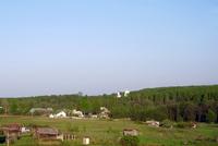 Церковь Покрова Пресвятой Богородицы, Вид из электрички<br>, Воскресенки, Ступинский городской округ, Московская область