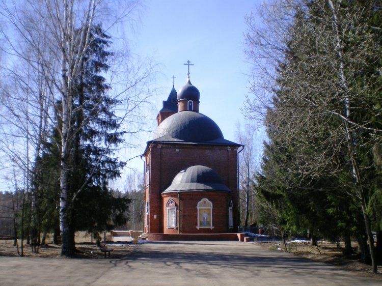 Макарово. Церковь Николая Чудотворца. общий вид в ландшафте