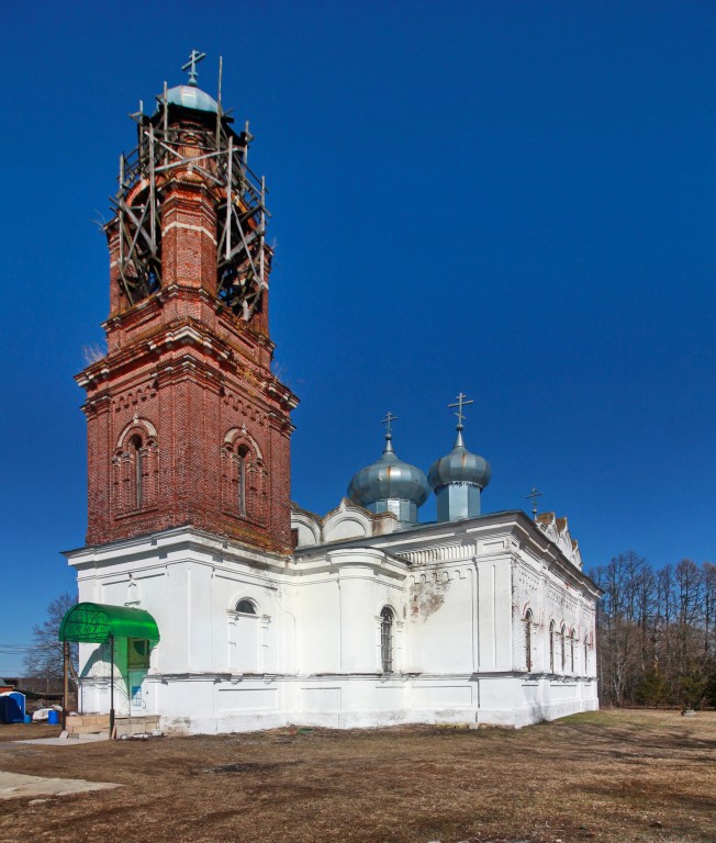 Церковь Преображения Господня (каменная), Бортниково (Ступинский городской округ, Московская область). фасады