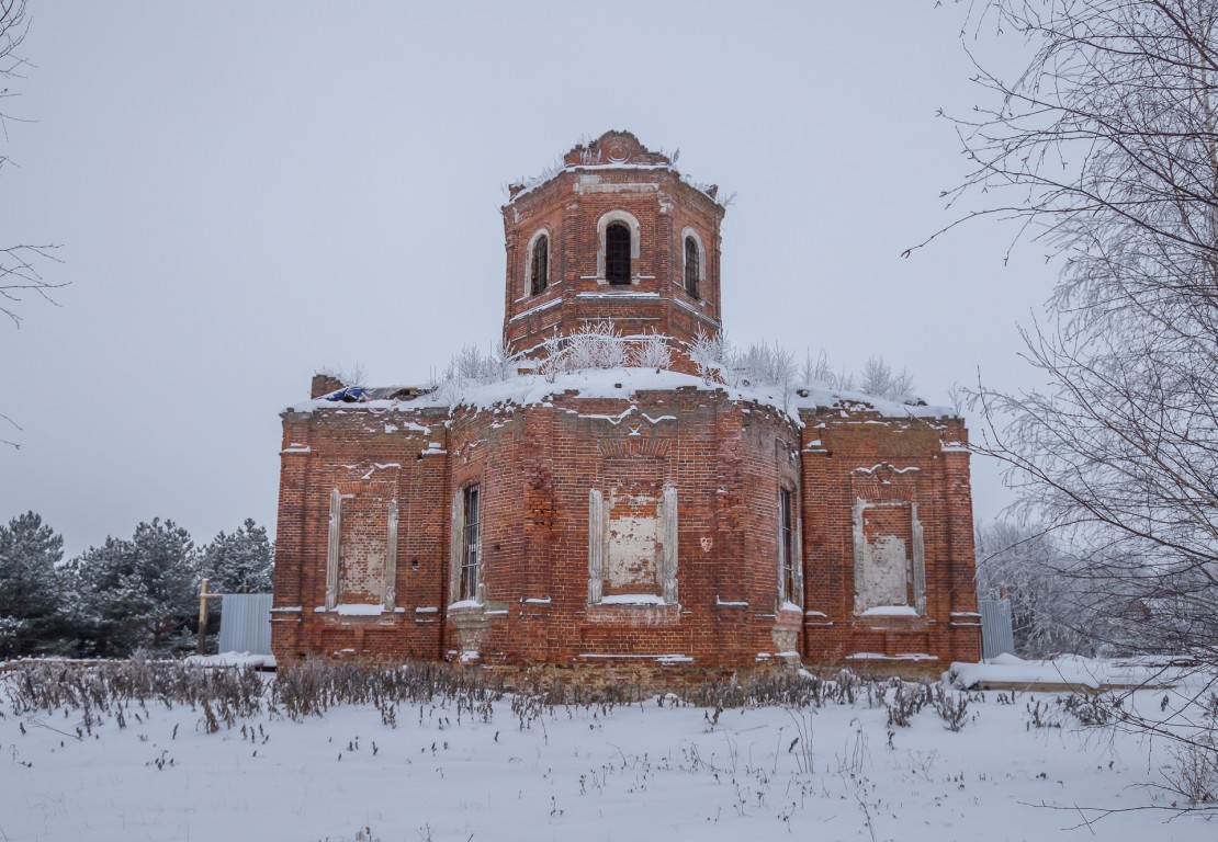 Церковь Рождества Пресвятой Богородицы (каменная), Верховлянь (Ступинский городской округ, Московская область). фасады