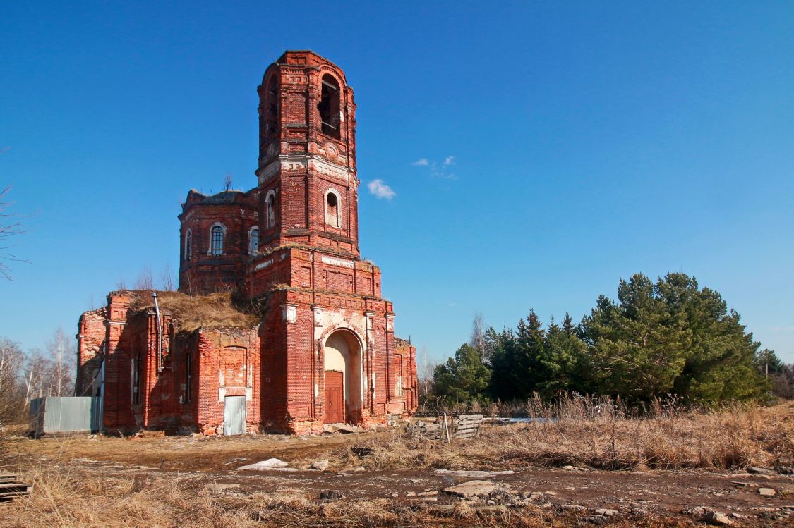 Церковь Рождества Пресвятой Богородицы (каменная), Верховлянь (Ступинский городской округ, Московская область). фасады