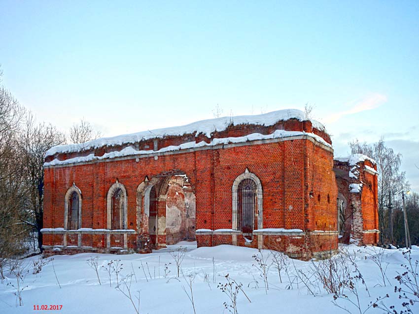 Малино. Церковь Рождества Христова в Борзецове (старая). фасады