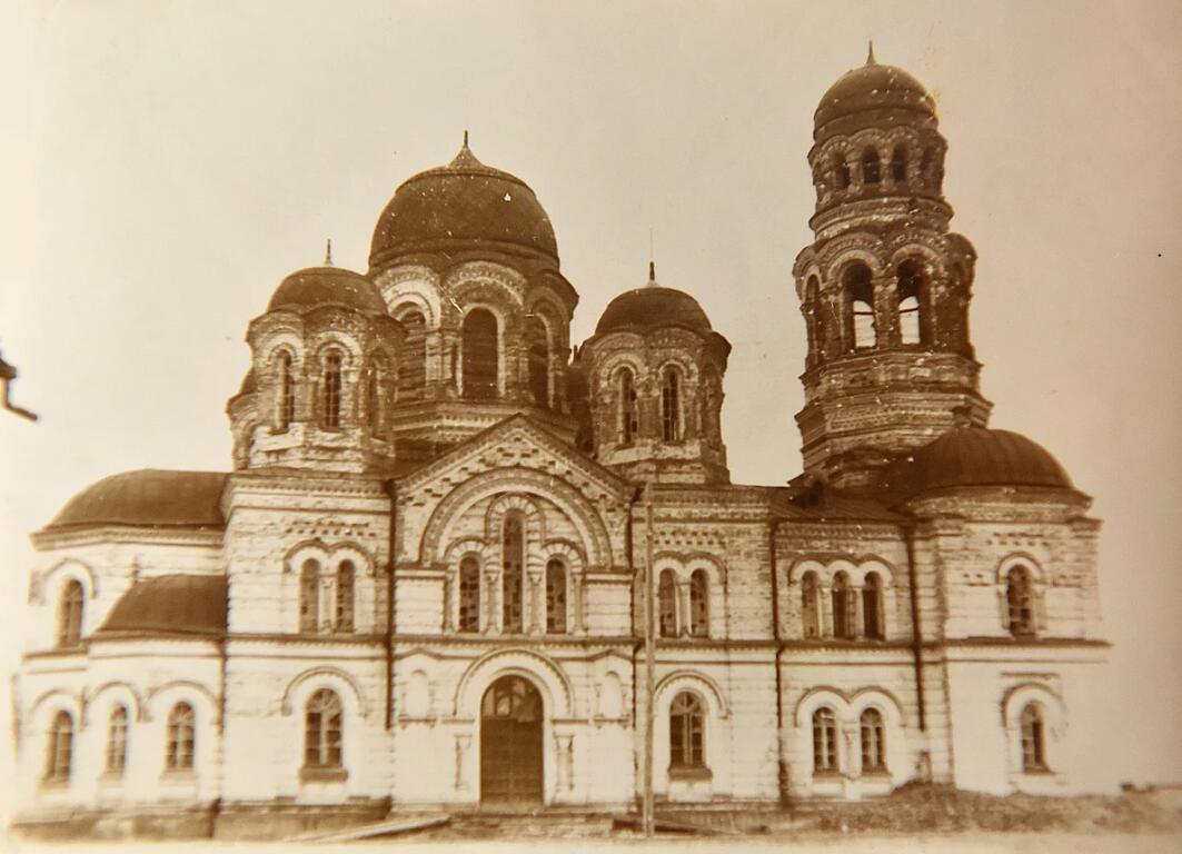Церковь Иоанна Предтечи, Култаево (Пермский район, Пермский край). архивная фотография, Состояние храма в 1953 г.