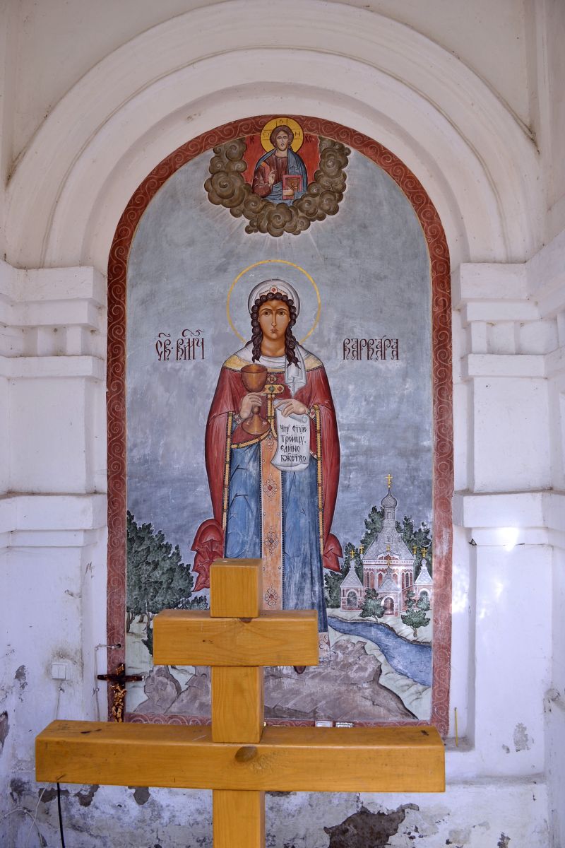 Часовня Варвары великомученицы, Гусь-Хрустальный (Гусь-Хрустальный район и г. Гусь-Хрустальный, Владимирская область). интерьер и убранство, Великомученица Варвара