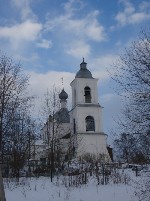 Церковь Николая Чудотворца, Николо-Гора (Первомайский район, Ярославская область). общий вид в ландшафте