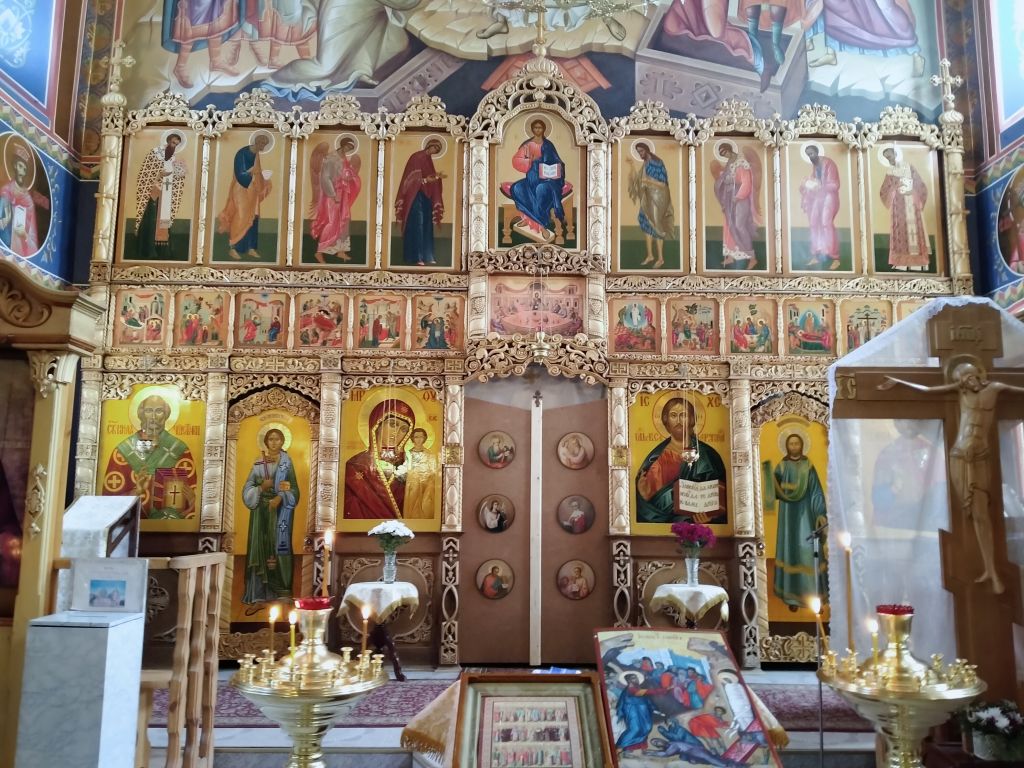 Ковров. Церковь Иоанна Воина. интерьер и убранство, главный иконостас