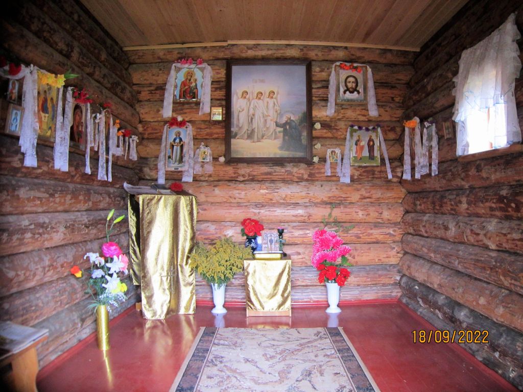Часовня Покрова Пресвятой Богородицы, Волнаволок (Подпорожский район, Ленинградская область). интерьер и убранство, Внутреннее убранство часовни Покрова Пресвятой Богородицы