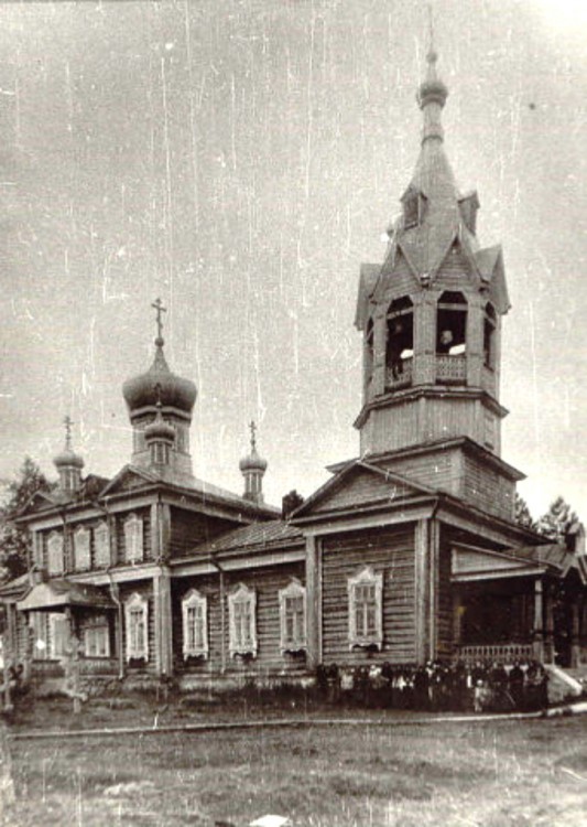 Церковь Всех Святых, Юго-Камский (Пермский район, Пермский край). архивная фотография, фотография церкви в год постройки