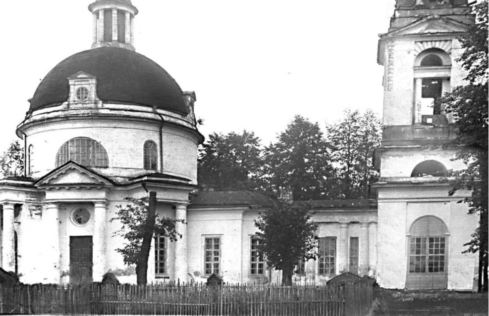Церковь Казанской  иконы Божией Матери, Богослово (Щёлковский городской округ и г. Фрязино, Московская область). архивная фотография, Фотография Казанского храма в селе Богослово, выполненная в 1920-х годах.