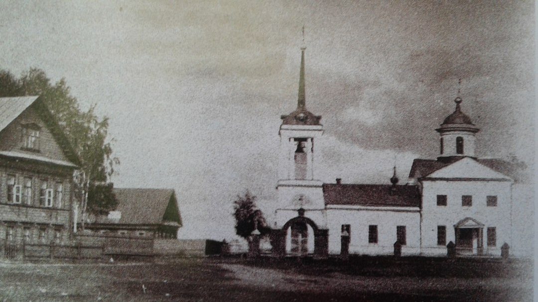 Казанская церковь. Начало XX в., архивная фотография. Церковь Казанской иконы Божией Матери в Старом Кстове, Кстово (Кстовский район, Нижегородская область)