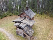 Музей деревянного зодчества. Часовня Троицы Живоначальной из д. Вальтево Пинежского р-на - Малые Карелы - Приморский район - Архангельская область