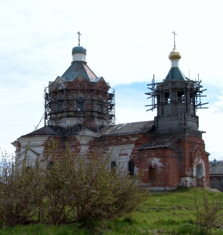 Зачачье. Церковь Димитрия Солунского. фасады