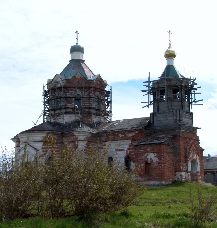 Церковь Димитрия Солунского, Зачачье (Холмогорский район, Архангельская область). фасады