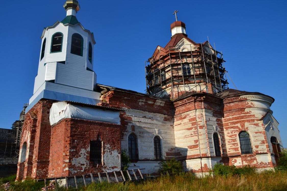 Церковь Димитрия Солунского, Зачачье (Холмогорский район, Архангельская область). фасады