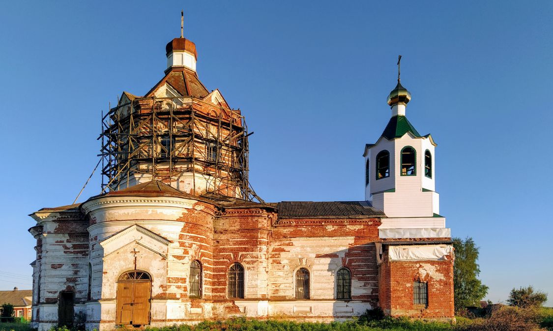 Зачачье. Церковь Димитрия Солунского. фасады