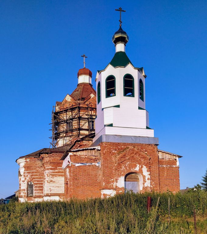 Зачачье. Церковь Димитрия Солунского. фасады