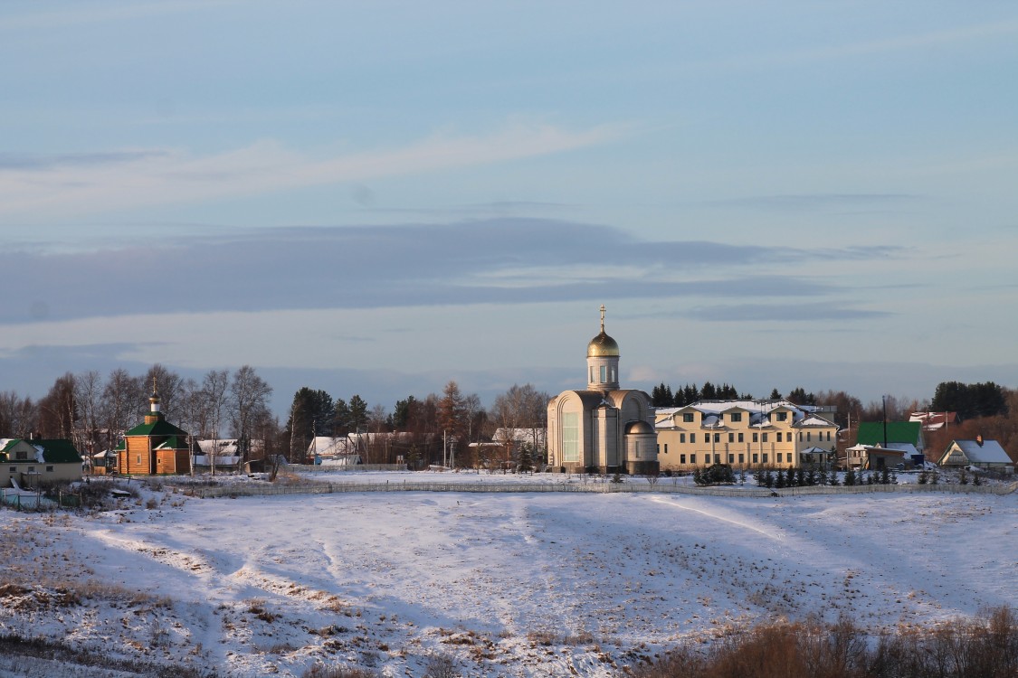 Иоанно-Богословский монастырь, Ершовка (Приморский район, Архангельская область). общий вид в ландшафте