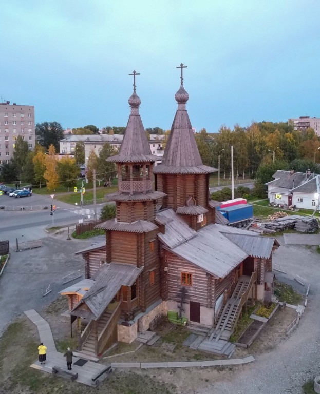 Церковь Александра Невского на подворье Артемиево-Веркольского монастыря, Архангельск (Архангельск, город, Архангельская область). фасады