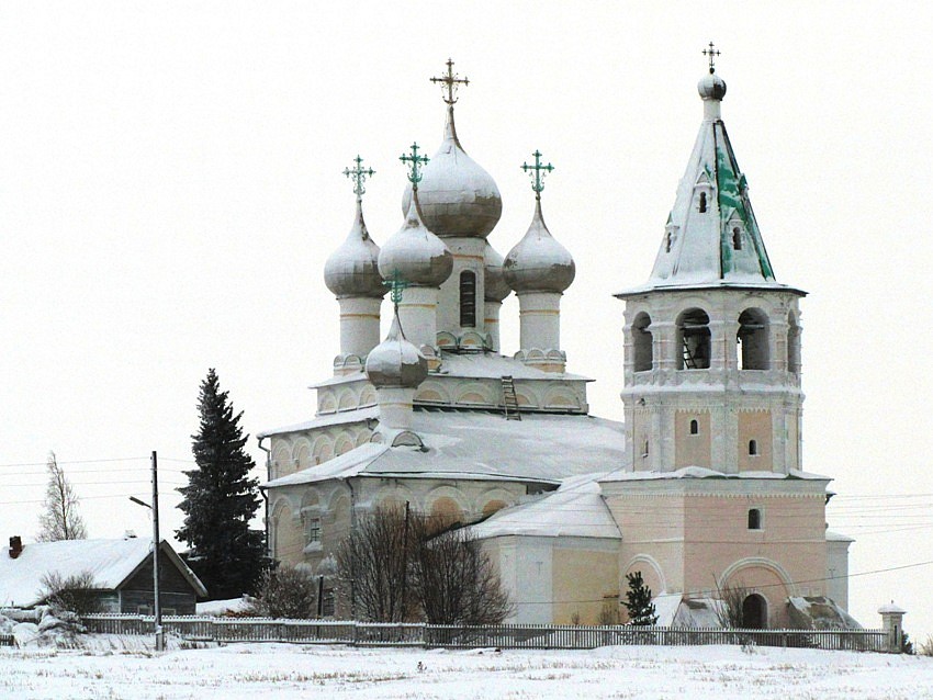 Церковь Воскресения Христова, Хетка (Верхние Матигоры) (Холмогорский район, Архангельская область). фасады, вид с запада