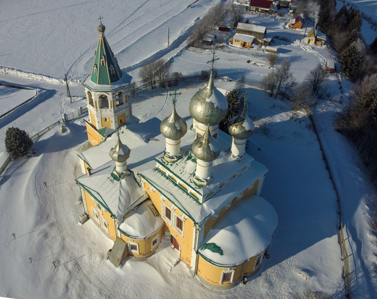 Церковь Воскресения Христова, Хетка (Верхние Матигоры) (Холмогорский район, Архангельская область). фасады