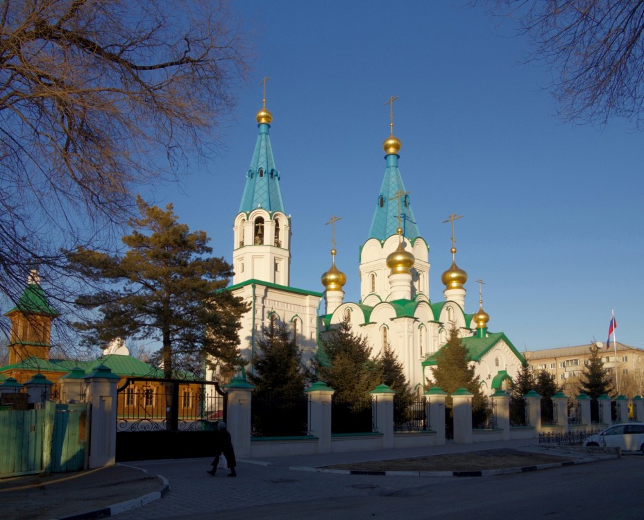 Благовещенск. Кафедральный собор Благовещения Пресвятой Богородицы (новый). фасады