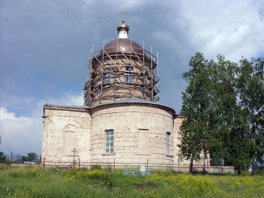 Церковь Троицы Живоначальной, Шахово (Кромской район, Орловская область). дополнительная информация, Апсида храма (восточный фасад).