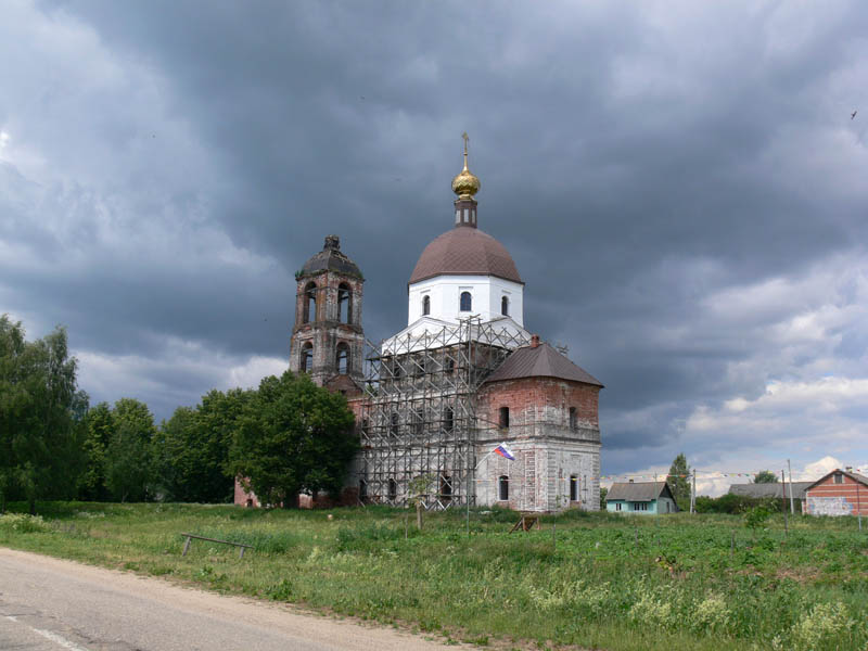 Церковь Рождества Христова, Якимовское (Ростовский район, Ярославская область). общий вид в ландшафте