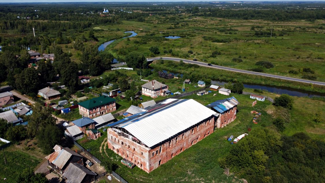 Георгиевский Белогостицкий монастырь, Белогостицы (Ростовский район, Ярославская область). общий вид в ландшафте