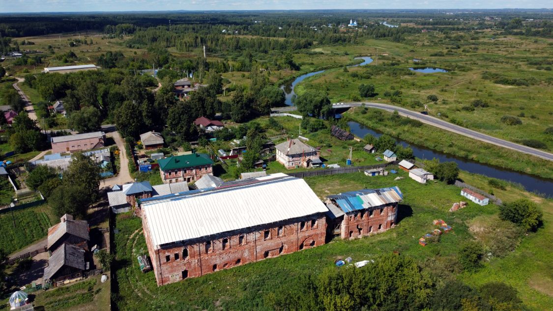 Георгиевский Белогостицкий монастырь, Белогостицы (Ростовский район, Ярославская область). общий вид в ландшафте