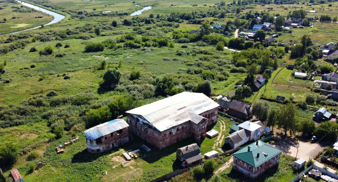 Георгиевский Белогостицкий монастырь, Белогостицы (Ростовский район, Ярославская область). общий вид в ландшафте