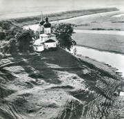 Церковь Мины, Виктора и Викентия, Фото 1960-х гг. из архива Бориса Скобельцина<br>, Кусва, Псковский район, Псковская область