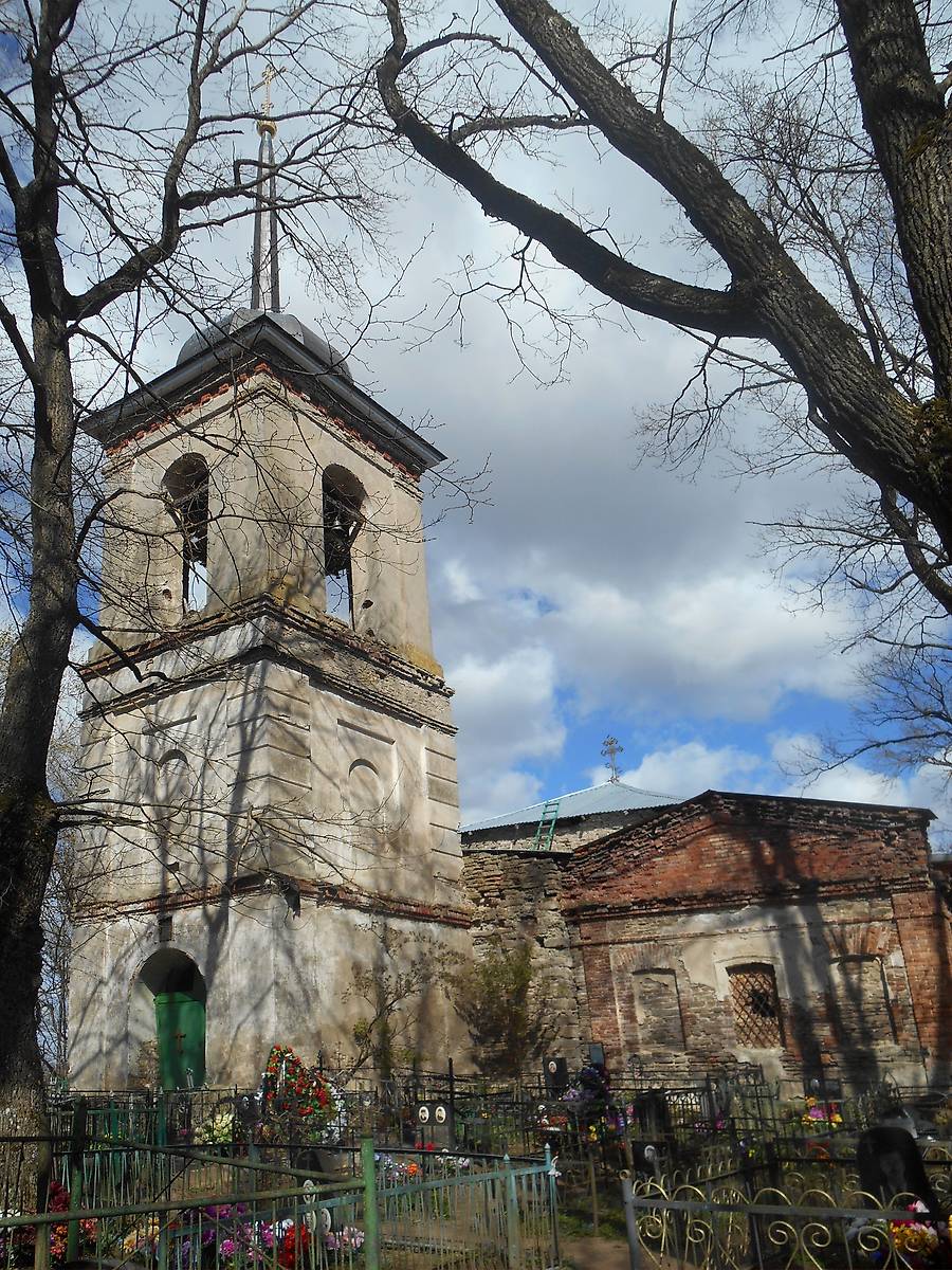 фасады. Церковь Мины, Виктора и Викентия, Кусва (Псковский район, Псковская область)