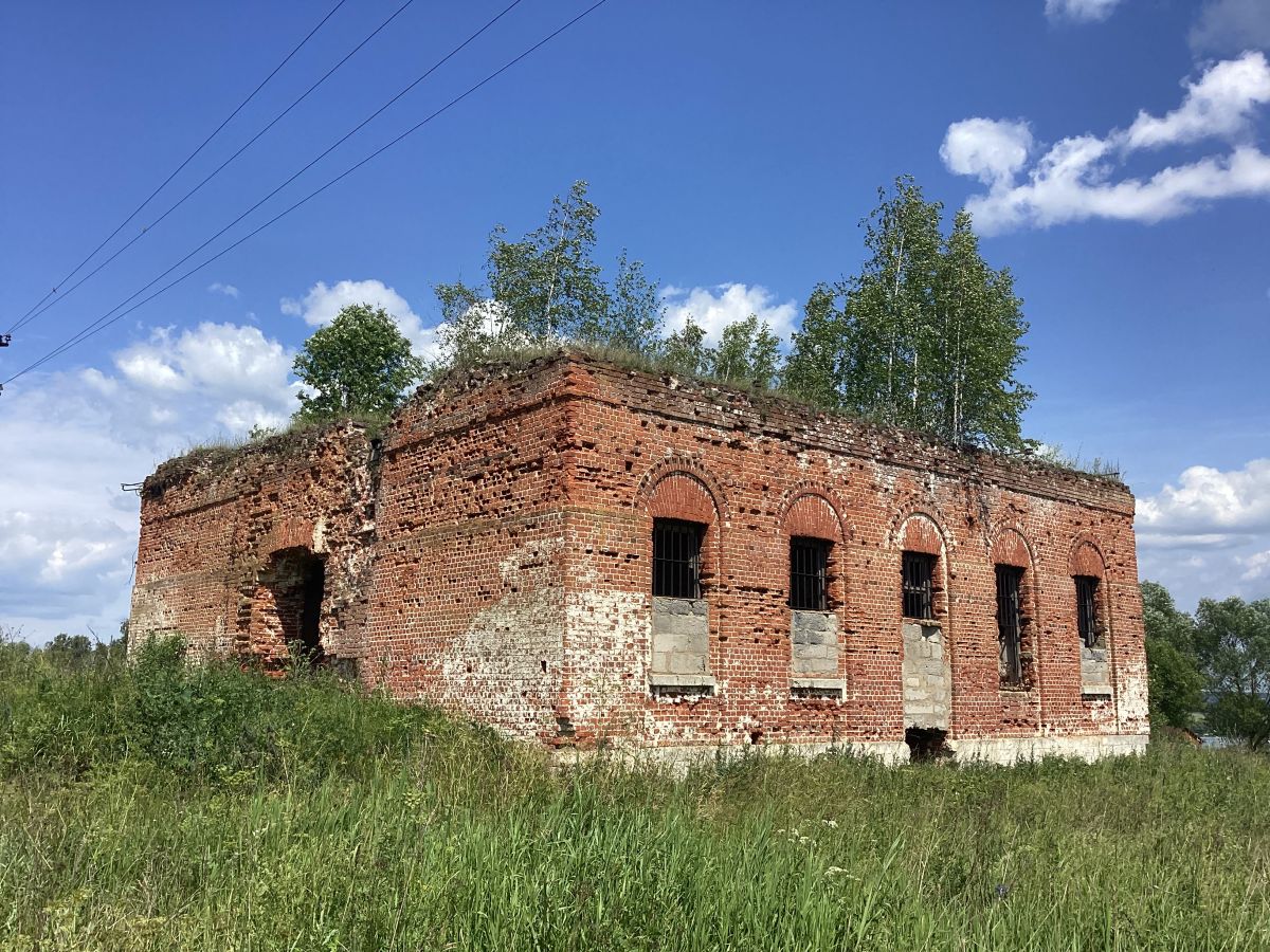 Церковь Рождества Пресвятой Богородицы, Григорьевское (Ясногорский район, Тульская область). фасады, Вид с юго-запада