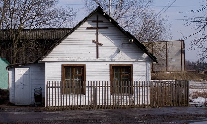 Церковь Варвары великомученицы (временная), Рахья (Всеволожский район, Ленинградская область). дополнительная информация, Временная церковь