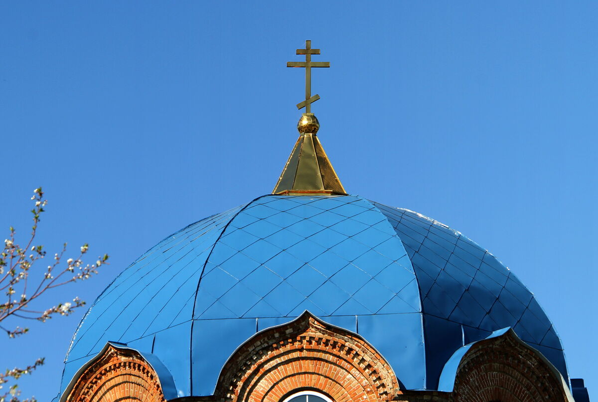 Церковь Покрова Пресвятой Богородицы, Коломыцево (Лискинский район, Воронежская область). архитектурные детали, Купол церкви.