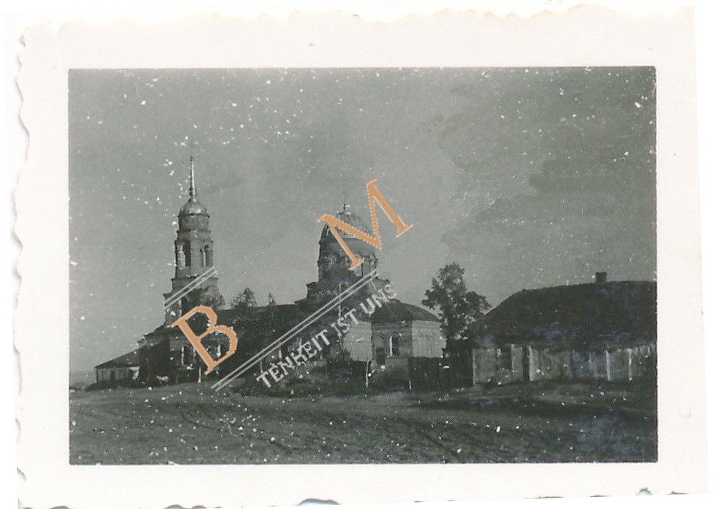 Церковь Афанасия Великого, Солдатское (Острогожский район, Воронежская область). архивная фотография, Фото 1943 г. с аукциона e-bay.de