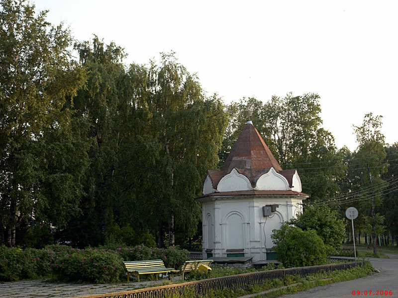Часовня Кирилла Новоезерского, Белозерск (Белозерский район, Вологодская область). общий вид в ландшафте