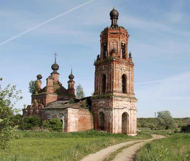 Николо-Неверьево. Церковь Николая Чудотворца. фасады