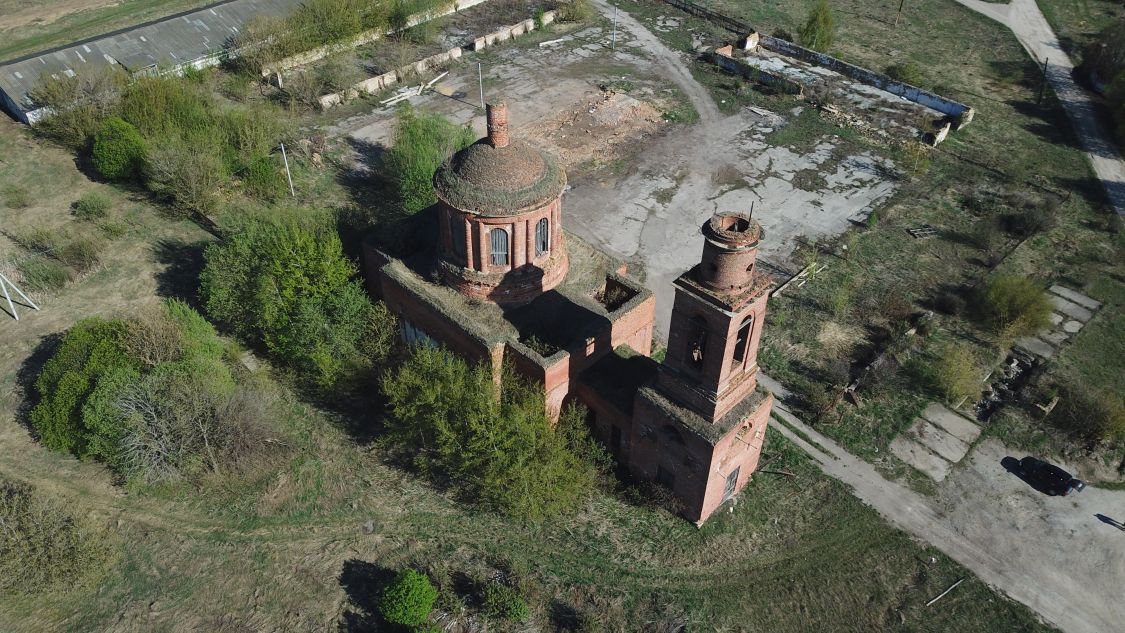 Церковь Феодора Трихины, Суханово (Кимовский район, Тульская область). общий вид в ландшафте
