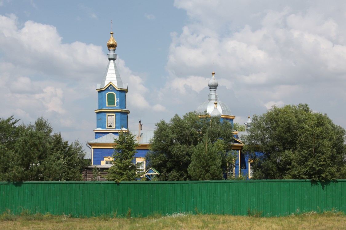 Боровлянка. Церковь Воздвижения Креста Господня. фасады, Вид с юга