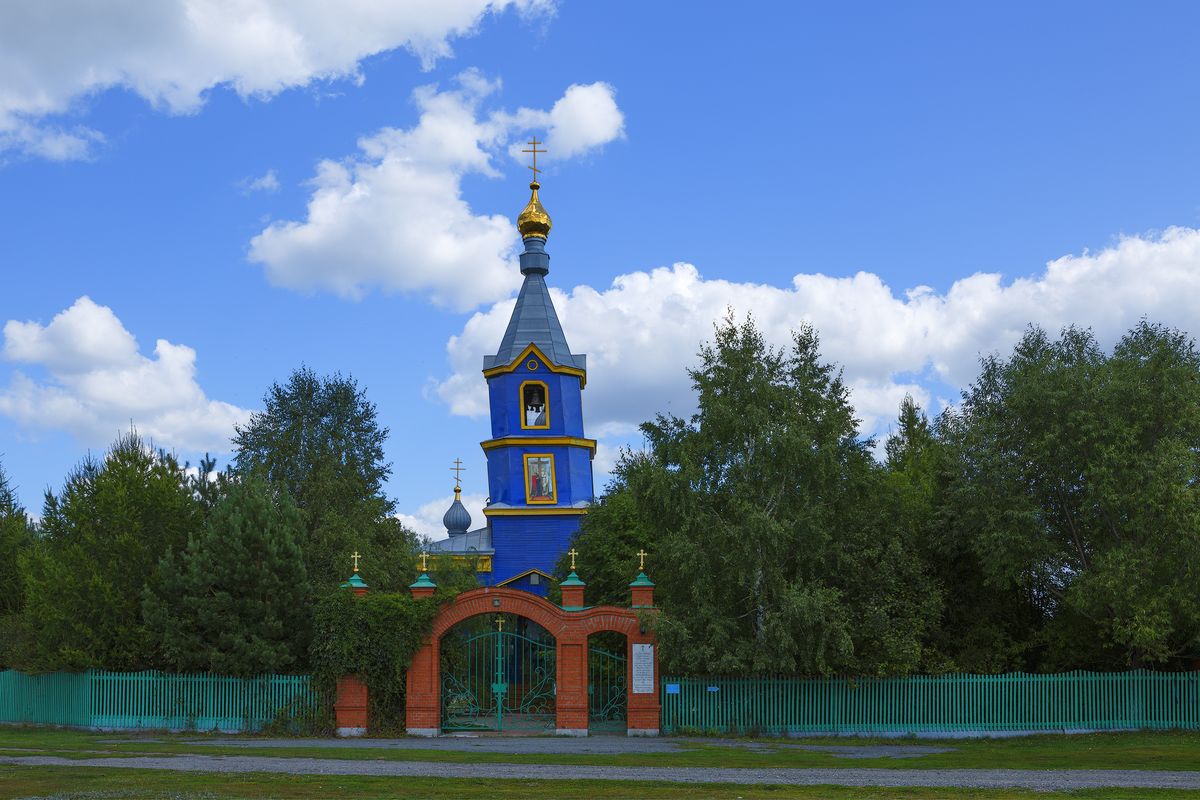 фасады. Церковь Воздвижения Креста Господня, Боровлянка (Притобольный район, Курганская область)