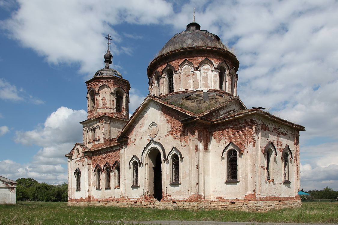 Николаевка. Церковь Николая Чудотворца. фасады, Вид с юго-востока