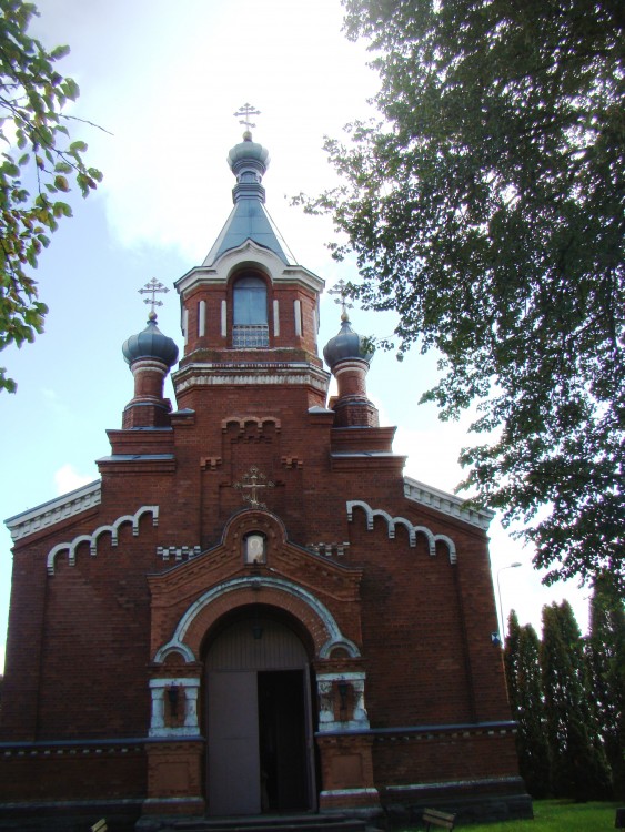 Крустпилс. Церковь Николая Чудотворца. фасады, Фасад церкви спереди