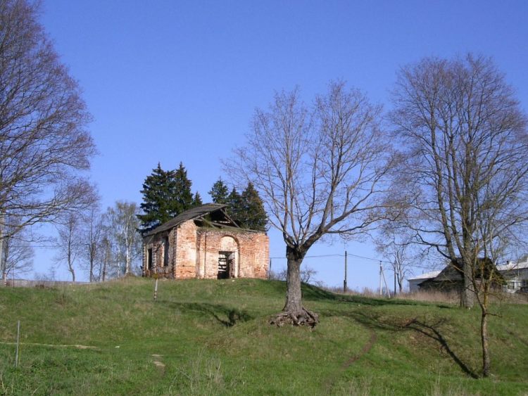 Церковь Николая Чудотворца, Галкино (Дзержинский район, Калужская область). общий вид в ландшафте, вид с северо-запада