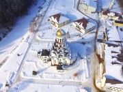 Церковь Алексия, митрополита Московского, Вид с юга, фото с квадрокоптера<br>, Топорково, Сергиево-Посадский городской округ, Московская область