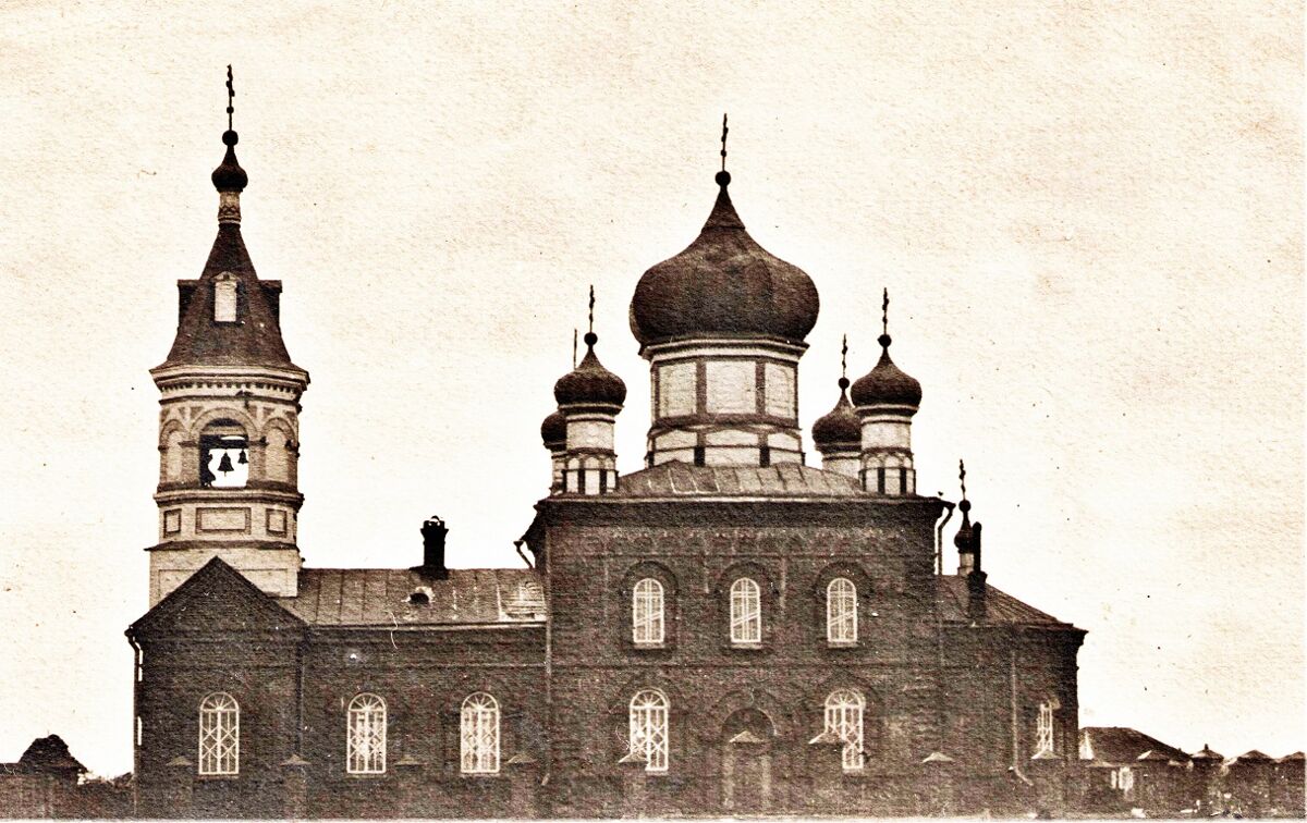 Никольский монастырь. Церковь Николая Чудотворца, Большекулачье (Омский район, Омская область). архивная фотография, Фото 1910-х годов из приходского архива