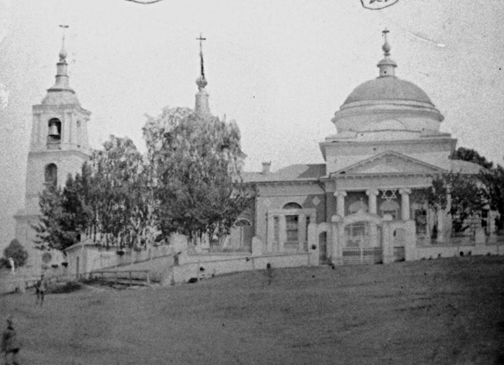 Церковь Алексия, митрополита Московского, Рогнедино (Рогнединский район, Брянская область). архивная фотография, Фото до последней перестройки храма в 1896 году (с сайта Rognedalib.ucoz.net)