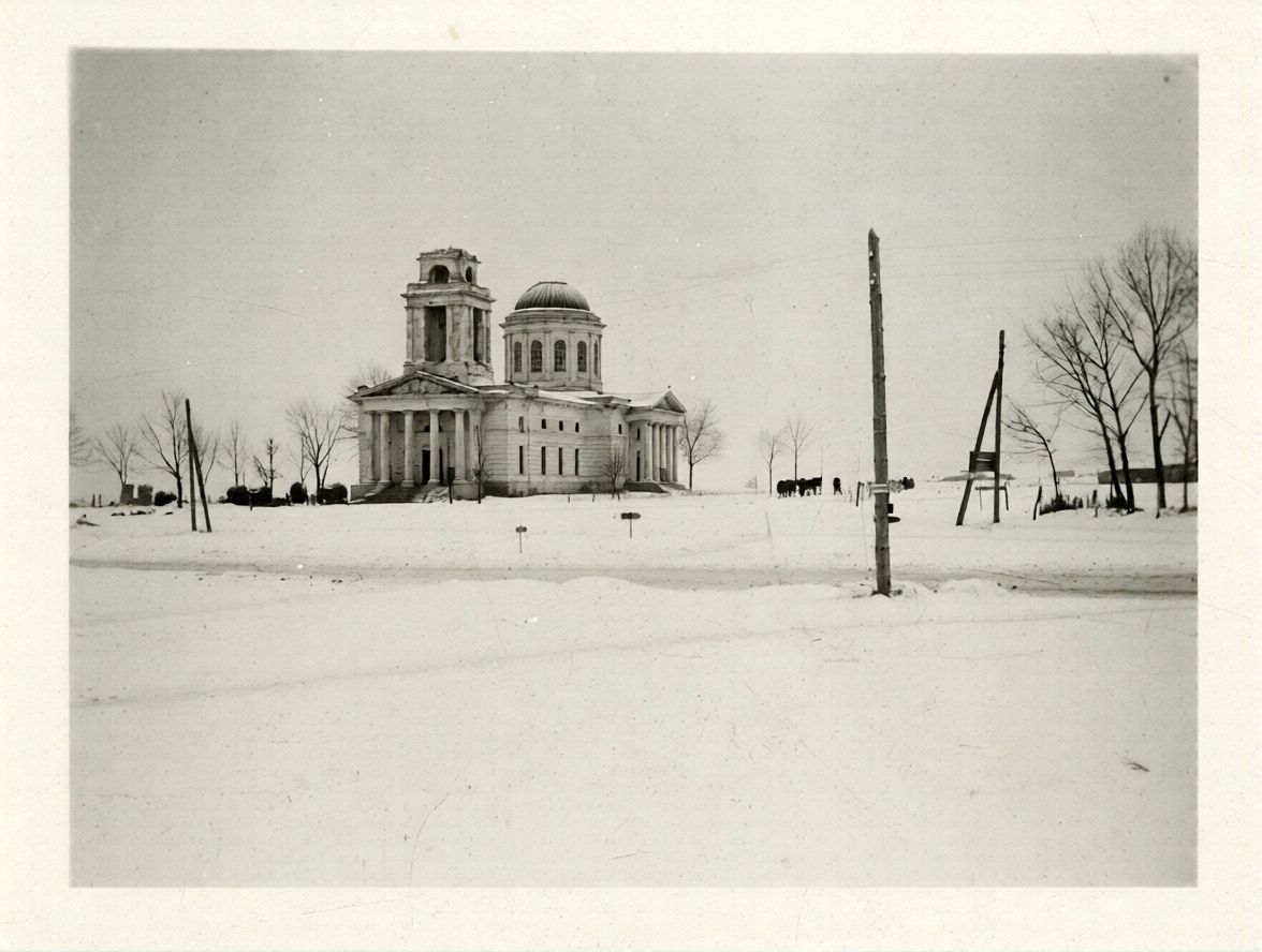 Фото 1942 г. с аукциона e-bay.de, архивная фотография. Церковь Михаила Архангела, Девица (Семилукский район, Воронежская область)