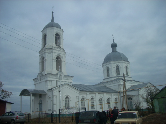 Церковь Троицы Живоначальной, Тресоруково (Лискинский район, Воронежская область). общий вид в ландшафте